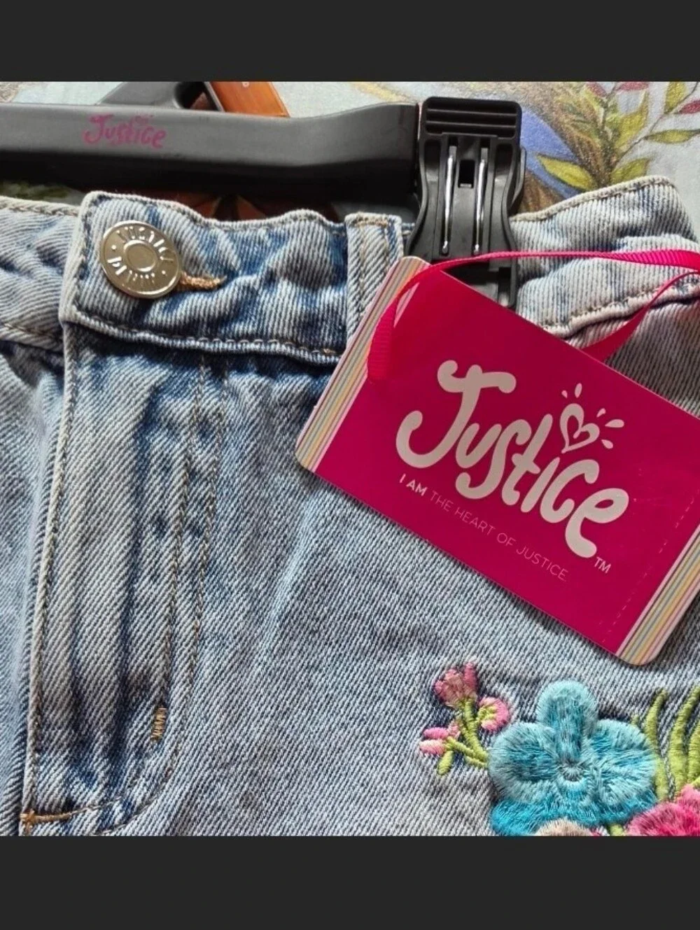 Justice blue denim